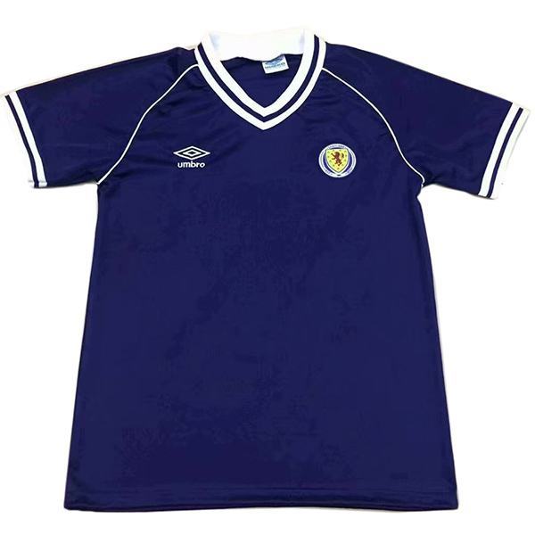 Scotland maglia storica da calcio della Scozia prima maglia da calcio sportiva da uomo del 1982